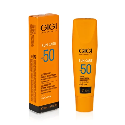 סאן קאר תחליב הגנה לעור הפנים SPF50 אולטרה לייט (50ml) SUN CARE ULTRA LIGHT FACIAL SUN SCREEN FOR ALL SKIN TYPES